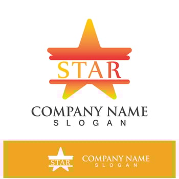 Star icon template design vector