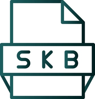 Skb File Format Icon vector