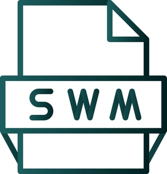Swm File Format Icon vector