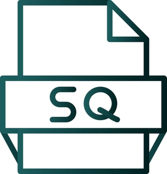 Sq File Format Icon vector