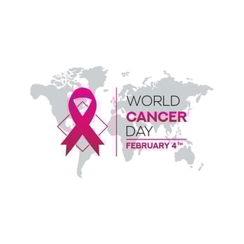 World Cancer Day February 4th concept poster Vector illustration.