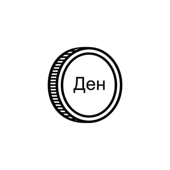 Macedonia Currency Icon Symbol, Macedonian Denar, MKD Sign. Vector Illustration