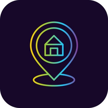 Property Location Creative Icon Design vector