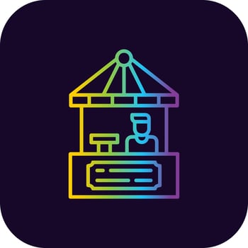 Ticket Office Creative Icon Design vector