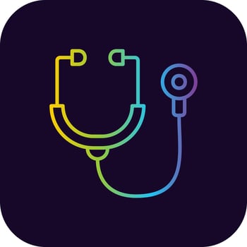 Stethoscope Creative Icon Design vector