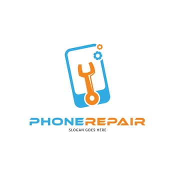Phone Repair Icon Vector Logo Template Illustration Design