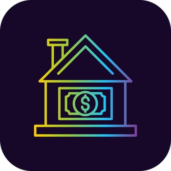 House Price Creative Icon Design vector
