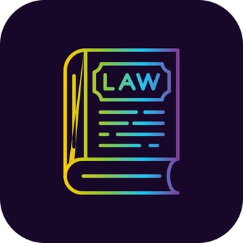 Law Book Creative Icon Design vector