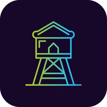 Watchtower Creative Icon Design vector