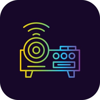 Projector Creative Icon Design vector
