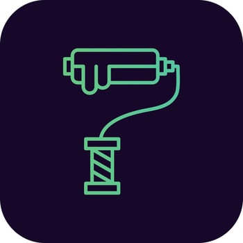 Paint Roller Creative Icon Design vector