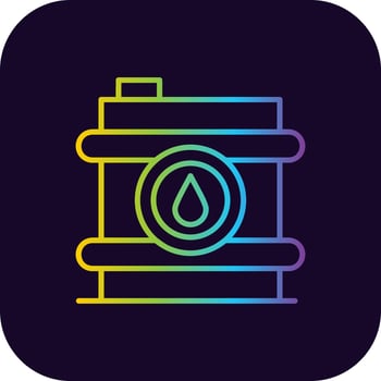 Oil Barrel Creative Icon Design vector