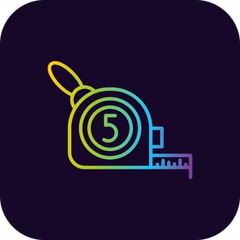 Measuring Creative Icon Design vector