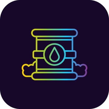 Waste Oil Creative Icon Design vector