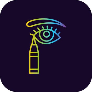 Eyeliner Creative Icon Design vector