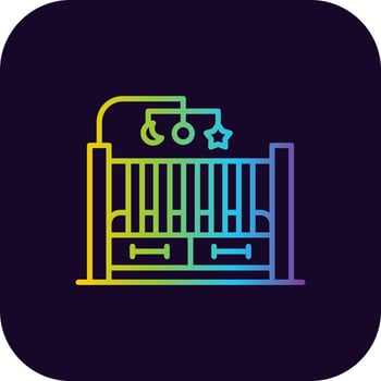 Crib Creative Icon Design vector