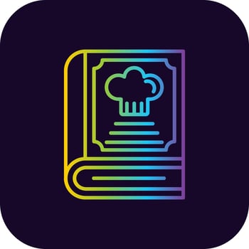 Cook Book Creative Icon Design vector