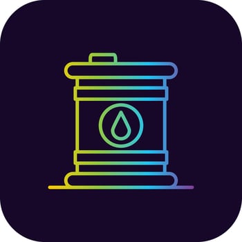 Oil Barrel Creative Icon Design vector