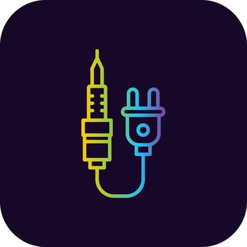 Soldering Iron Creative Icon Design vector