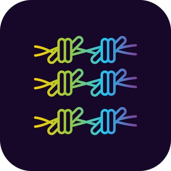 Barbed Wire Creative Icon Design vector