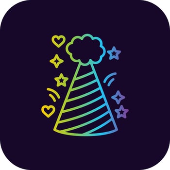 Fun Hat Creative Icon Design vector