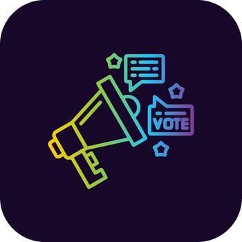 Campaign Creative Icon Design vector