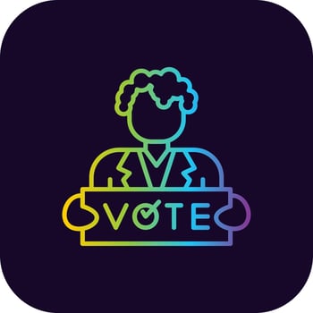 Supporter Creative Icon Design vector