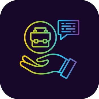 Job Offer Creative Icon Design vector