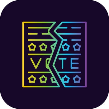 Ballot Creative Icon Design vector