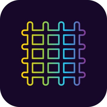 Grid Creative Icon Design vector