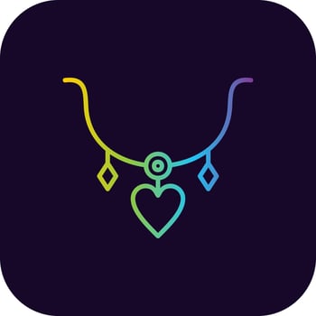 Necklace Creative Icon Design vector