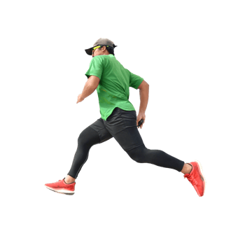 Athletic man jumping png