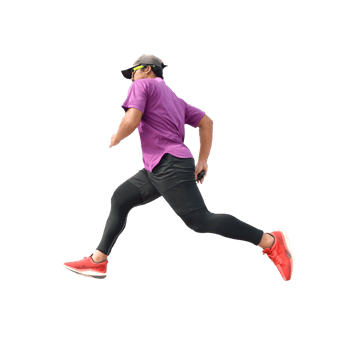 Athletic man jumping png