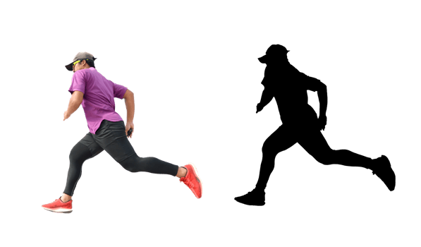 Athletic man jumping png