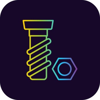 Screw Creative Icon Design vector