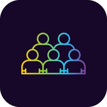 Audience Creative Icon Design vector