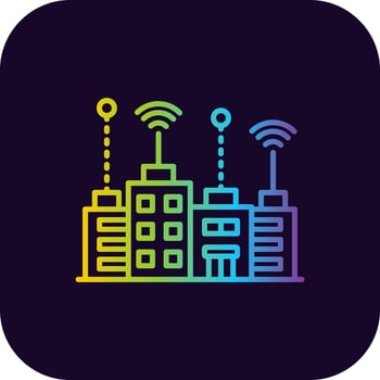 Smart City Creative Icon Design vector