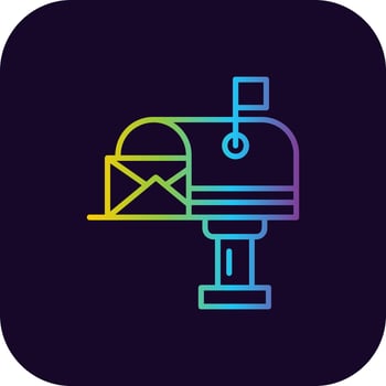 Mail Box Creative Icon Design vector