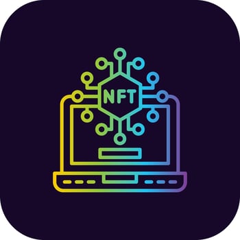 Nft Creative Icon Design vector