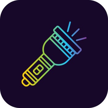 Flashlight Creative Icon Design vector