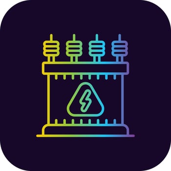 Power Transformer Creative Icon Design vector