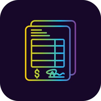 Invoice Creative Icon Design vector