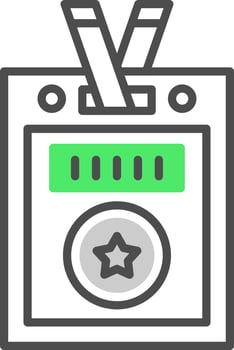 Vip Pass Creative Icon Design vector