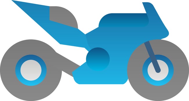 Race Bike Vector Icon Design