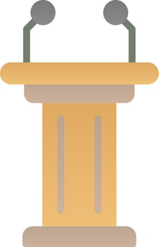 Tribune Vector Icon Design