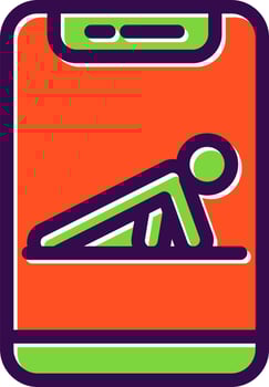 Push Up Vector Icon Design