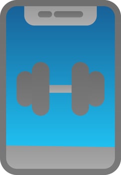 Weight Lifting Vector Icon Design