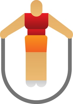 Jumping Jack Vector Icon Design