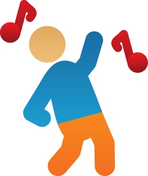 Dancing Vector Icon Design