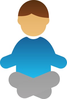 Yoga Vector Icon Design